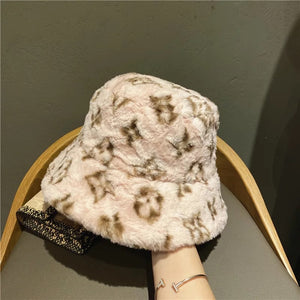 Furry Louis Bucket Hat- Brown