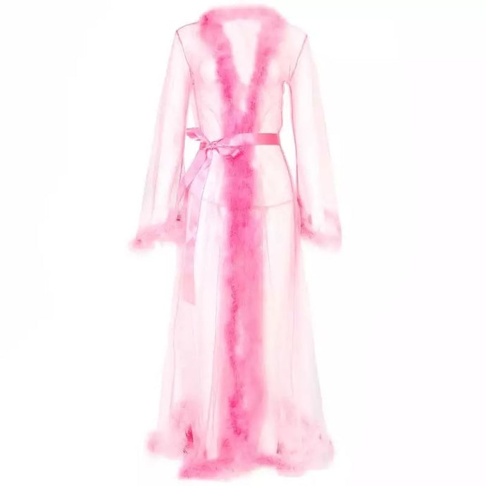 Pink Sheer Robe