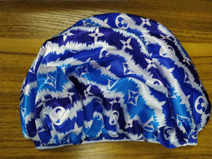 BLUE LV BONNET/DURAG