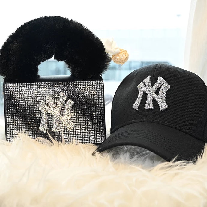 Black NY Hat/Purse Set