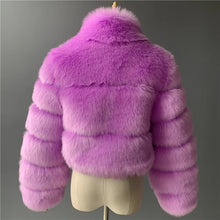 Load image into Gallery viewer, PURPLE-Pink Mink Coat 
